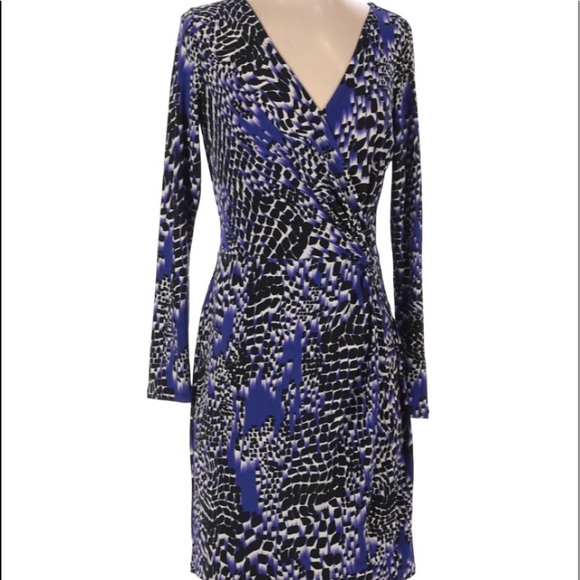 ❤️ Gorgeous Nine West Faux Wrap Dress, Like new - Picture 2 of 15